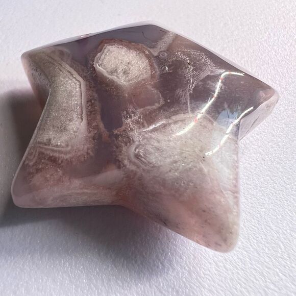 Flower Agate Star Carving (16) - Picture 3 of 8